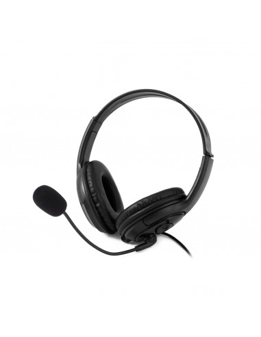AURICULARES COOLBOX COOLCHAT U1 NEGRO MICROFONO ALAMBRICO USB
