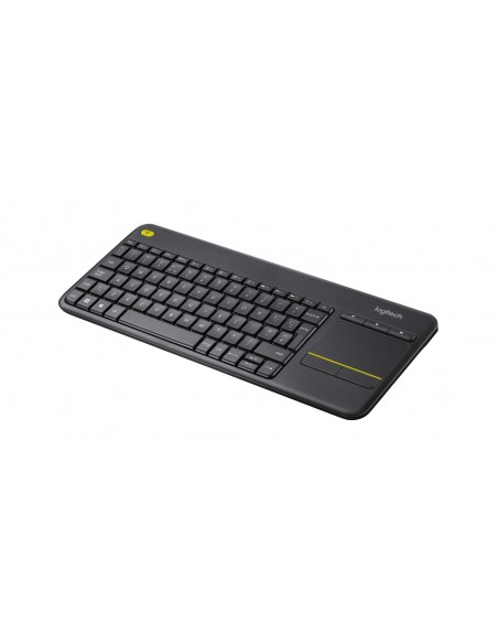 TECLADO LOGITECH k400 PLUS TOUCHPAD INGLES INALAMBRICO NEGRO