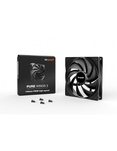 VENTILADOR BE QUIET PURE WINGS  3 140MM NEGRO PWM HIGH-SPEED VENTILADOR BE QUIET PURE WINGS  3 140MM NEGRO PWM HIGH-SPEED
