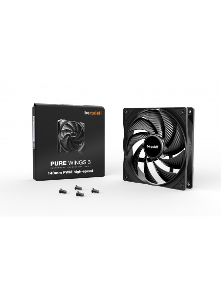 VENTILADOR BE QUIET PURE WINGS  3 140MM NEGRO PWM HIGH-SPEED VENTILADOR BE QUIET PURE WINGS  3 140MM NEGRO PWM HIGH-SPEED