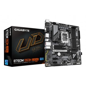 PLACA BASE GIGABYTE B760M DS3H GEN 5 1.0 DDR4 1700 MATX 4XDDR4