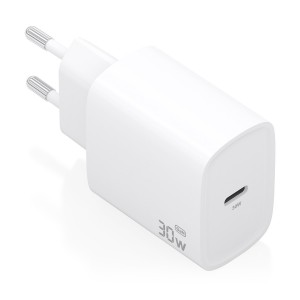 CARGADOR AISENS GAN 30W 1XUSB-C PD3.0 BLANCO