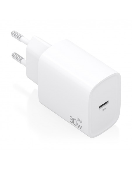 CARGADOR AISENS GAN 30W 1XUSB-C PD3.0 BLANCO