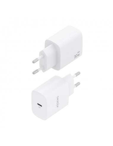 CARGADOR AISENS GAN 30W 1XUSB-C PD3.0 BLANCO