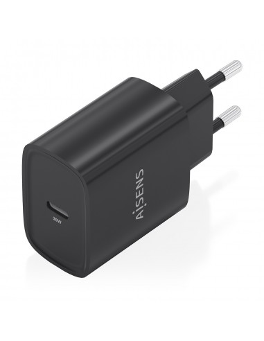 CARGADOR AISENS GAN 30W 1XUSB-C PD3.0 NEGRO