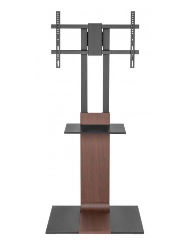 SOPORTE AISENS SUELO BANDEJA DVD PARA MONITOR TV 50KG 37-86 NEGRO-MARRON