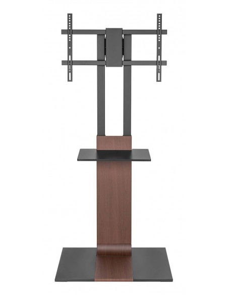 SOPORTE AISENS SUELO BANDEJA DVD PARA MONITOR TV 50KG 37-86 NEGRO-MARRON