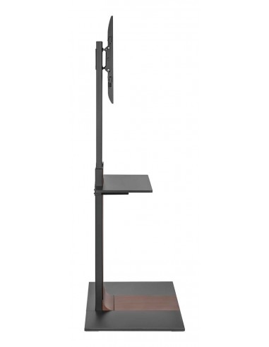 SOPORTE AISENS SUELO BANDEJA DVD PARA MONITOR TV 50KG 37-86 NEGRO-MARRON