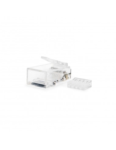 CONECTOR TOOQ PARA CABLE RED CAT.6 RJ45 UTP 8