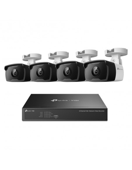 PACK CAMARA VIGI TP-LINK BULLET VIGI NK8P-B434I VIGI 3MP BULLET +8 CHANNEL POE+
