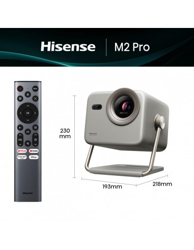 PROYECTOR HISENSE M2PRO TRICOLOR 1300 LUMENES 4K SMART TV