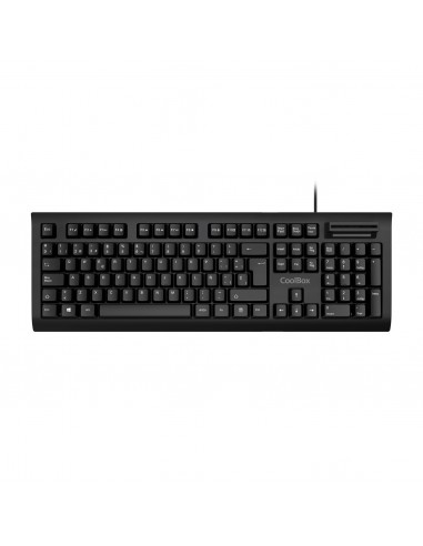 TECLADO COOLBOX LECTOR DNIe 4.0 USB NEGRO