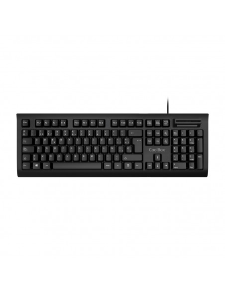 TECLADO COOLBOX LECTOR DNIe 4.0 USB NEGRO