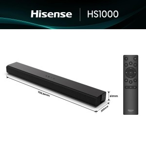 BARRA DE SONIDO HISENSE HS1000 HDMI BLUETOOTH 20W 2