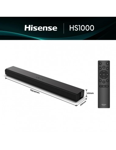 BARRA DE SONIDO HISENSE HS1000 HDMI BLUETOOTH 20W