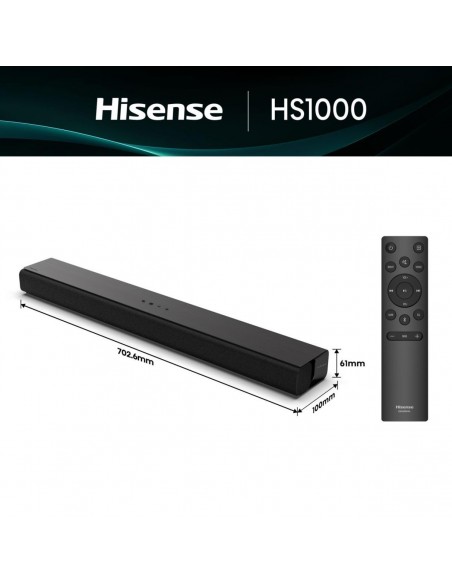 BARRA DE SONIDO HISENSE HS1000 HDMI BLUETOOTH 20W