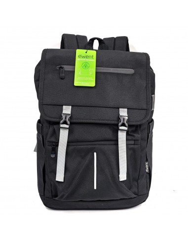EWENT MOCHILA 16.1â€ VINTAGE, MATERIAL RECICLADO RPET
