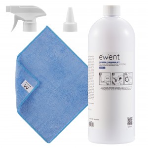 EWENT KIT DE LIMPIEZA DE PANTALLAS 1000ML CON PAÃ‘O MICROFIBRA 30X30CM