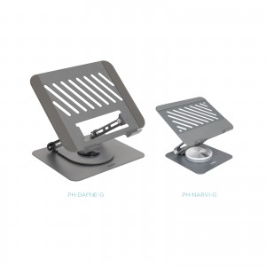 SOPORTE PLEGABLE 360Â° DISPOSITIVOS HASTA 13", GRIS 2