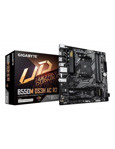 PLACA BASE GIGABYTE B550M DS3H AC R2  AM4 MATX 4XDDR4