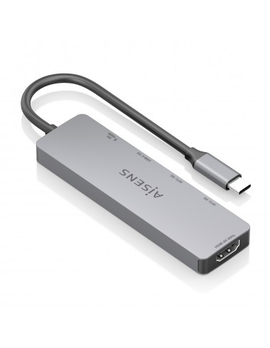 USB-C DOCK AISENS 5 EN 1 HDMI 2XUSB-A USB-C USB-C PD GRIS 15CM USB-C DOCK AISENS 5 EN 1 HDMI 2XUSB-A USB-C USB-C PD GRIS 15CM