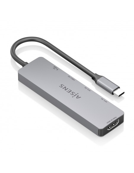 USB-C DOCK AISENS 5 EN 1 HDMI 2XUSB-A USB-C USB-C PD GRIS 15CM USB-C DOCK AISENS 5 EN 1 HDMI 2XUSB-A USB-C USB-C PD GRIS 15CM