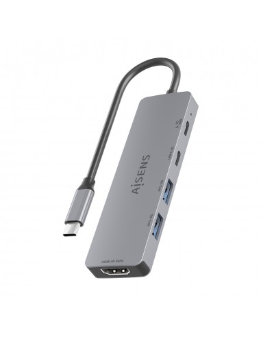 USB-C DOCK AISENS 5 EN 1 HDMI 2XUSB-A USB-C USB-C PD GRIS 15CM USB-C DOCK AISENS 5 EN 1 HDMI 2XUSB-A USB-C USB-C PD GRIS 15CM