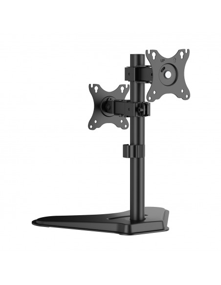 SOPORTE AISENS MESA ECO INCLINABLE ROTABLE 2 MONITORES POS 8KG 17-32 NEGRO