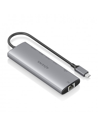 USB-C DOCK AISENS 8 EN 1 HDMI RJ45 USB-A 10G 2XUSBC 10G SD MICRO SD PD 100W USB-C DOCK AISENS 8 EN 1 HDMI RJ45 USB-A 10G 2XUSBC 10G SD MICRO SD PD 100W