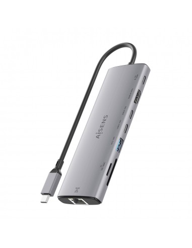 USB-C DOCK AISENS 8 EN 1 HDMI RJ45 USB-A 10G 2XUSBC 10G SD MICRO SD PD 100W USB-C DOCK AISENS 8 EN 1 HDMI RJ45 USB-A 10G 2XUSBC 10G SD MICRO SD PD 100W
