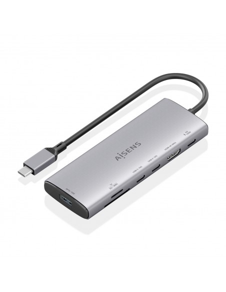 USB-C DOCK AISENS 7 EN 1 HDMI USB 10G 2XUSB-C 10G SD MICRO SD PD 100W USB-C DOCK AISENS 7 EN 1 HDMI USB 10G 2XUSB-C 10G SD MICRO SD PD 100W