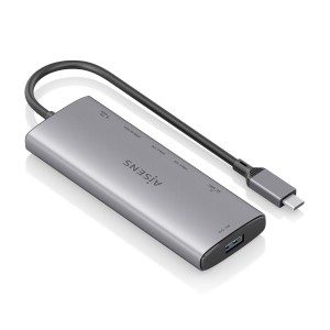 USB-C DOCK AISENS 7 EN 1 HDMI USB 10G 2XUSB-C 10G SD MICRO SD PD 100W 2