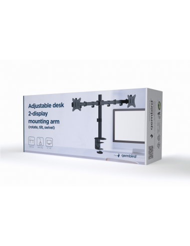 ADJUSTABLE DESK 2DISPLAY MOUNTING ARM...