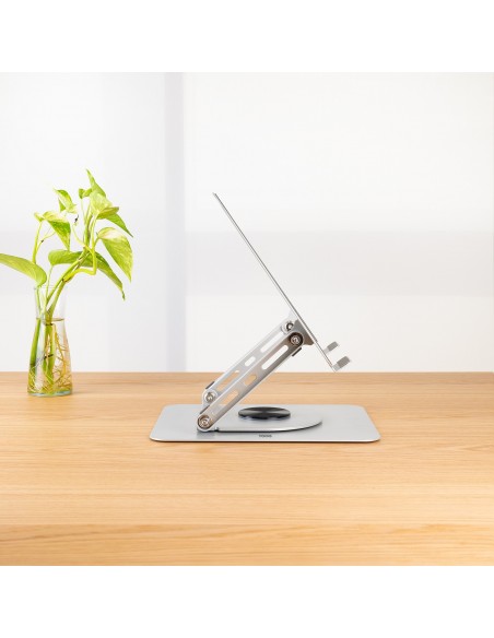 SOPORTE TOOQ PLEGABLE 360Â° DISPOSITIVOS 11-17â€, PLATA
