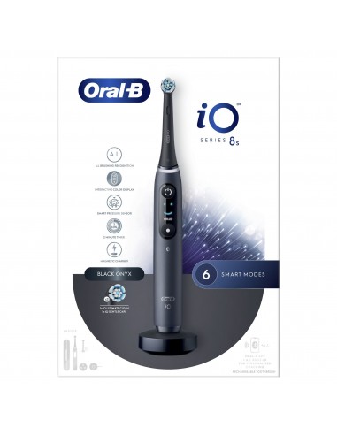 CEPILLO DENTAL BRAUN IO 8S NEGRO NEGRO