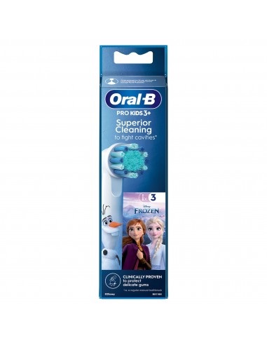 ACCESORIO DENTAL BRAUN ORAL-B KIDS FROZEN BLANCO PACK 3 UDS