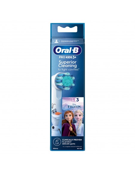 ACCESORIO DENTAL BRAUN ORAL-B KIDS FROZEN BLANCO PACK 3 UDS