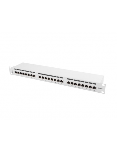PATCH PANEL LANBERG 24 PUERTOS 1U 19"...