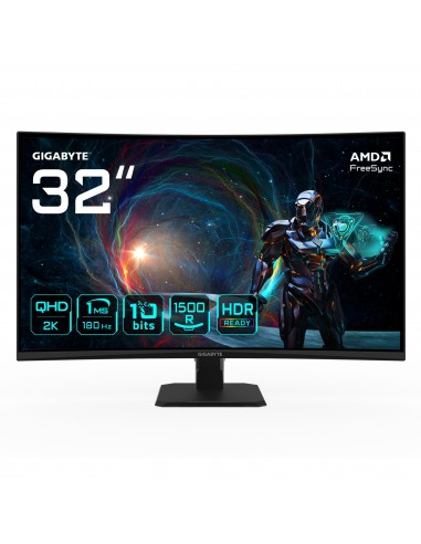 MONITOR GAMING GIGABYTE GS32QCA EK  31.5" 2560X1440 QHD