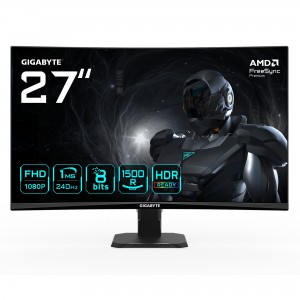 MONITOR GAMING GIGABYTE G27QFC2 27" 2560x1440 QHD 240Hz VA Curvo 1 ms HDR