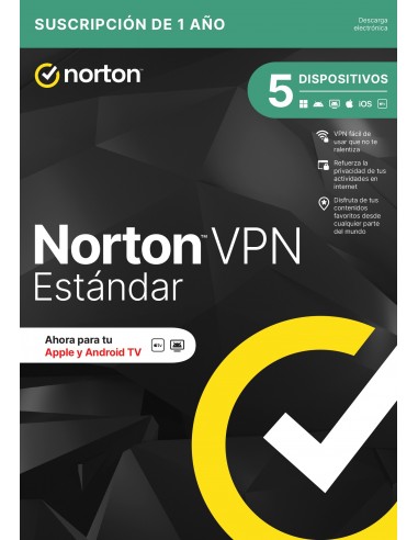 NORTON VPN STANDARD ES 1 USER 5 DEVICE 12MO GENERIC RSP MM GUM
