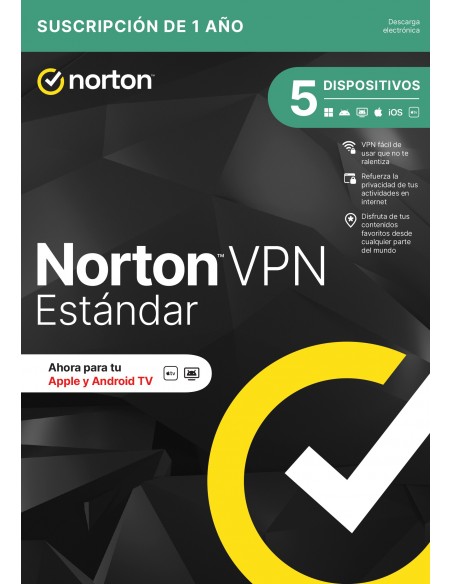 NORTON VPN STANDARD ES 1 USER 5 DEVICE 12MO GENERIC RSP MM GUM