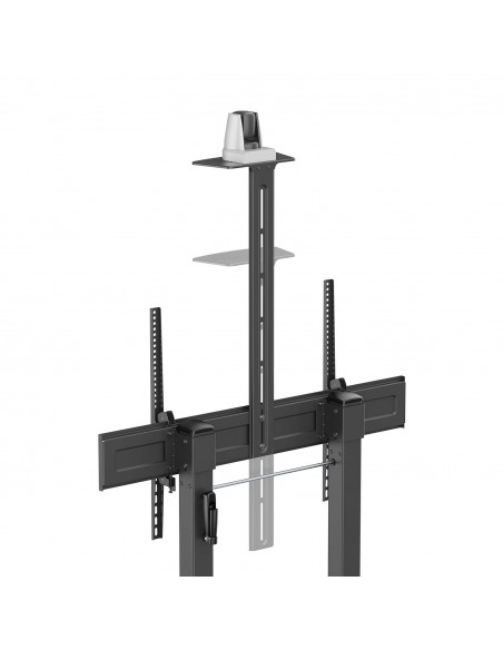SOPORTE AISENS SUELO RUEDAS MANIVELA BANDEJA SOPORTE CAMARA TV 120KG 60-100"