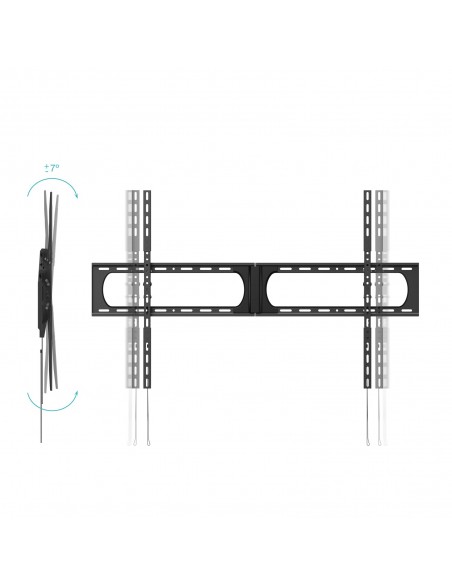 SOPORTE PARED TOOQ INCLINABLE PANTALLAS 37-140 NEGRO