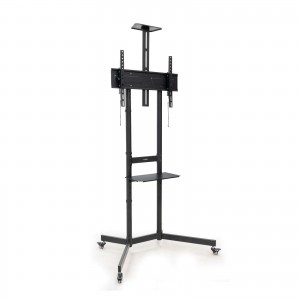 SOPORTE SUELO TOOQ RUEDAS "NEFERTITI" 37-70" NEGRO