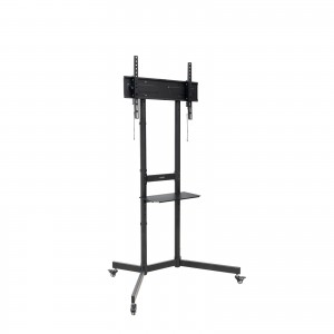 SOPORTE SUELO TOOQ RUEDAS "KEFREN" 37-70" NEGRO