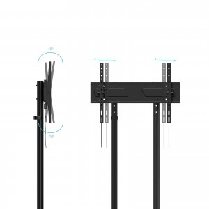 SOPORTE SUELO TOOQ RUEDAS "KEFREN" 37-70" NEGRO 2