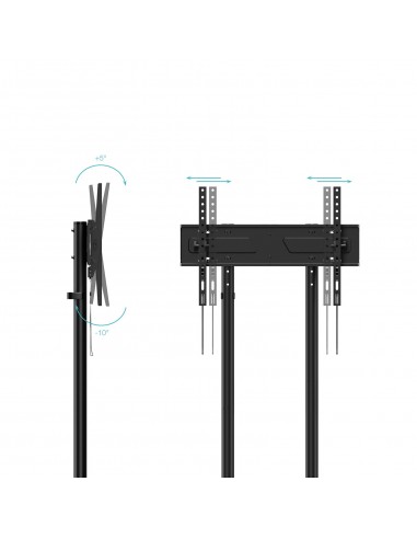 SOPORTE SUELO TOOQ RUEDAS "KEFREN" 37-70" NEGRO