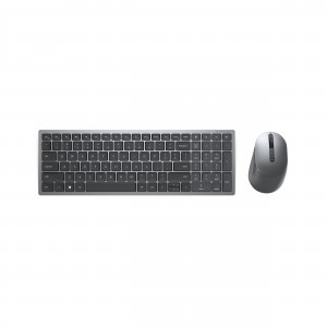 DELL KM7120W teclado Ratón incluido Médico RF Wireless + Bluetooth Gris, Titanio