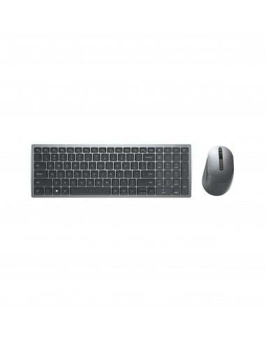 DELL KM7120W teclado Ratón incluido Médico RF Wireless + Bluetooth Gris, Titanio